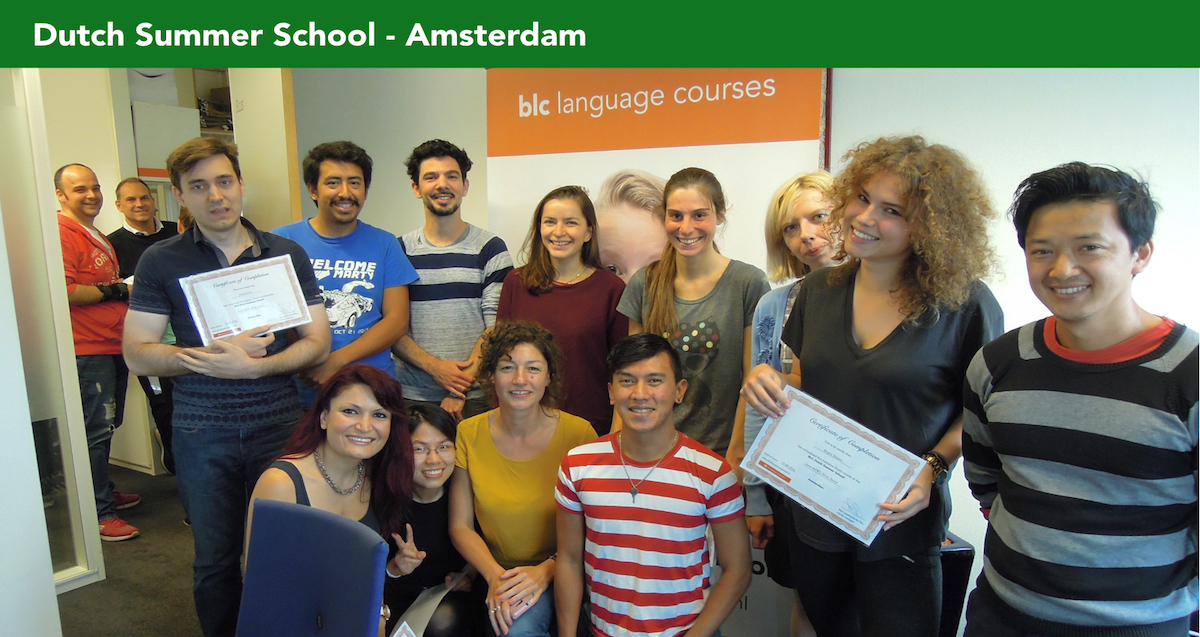 Intensive Dutch Summer Courses in Amsterdam levels A0, A1, A2, B1